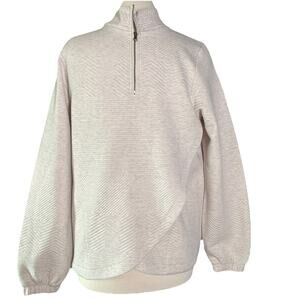 Buckle Black Sweater Men’s M Slim Fit Pullover Knit Gray L/S With Zipper Pockets